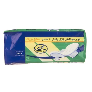 نوار بهداشتی سایز بزرگ گل پر بسته 10 عددی