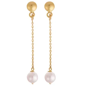 گوشواره طلا 18 عیار زردونه مدل D2004