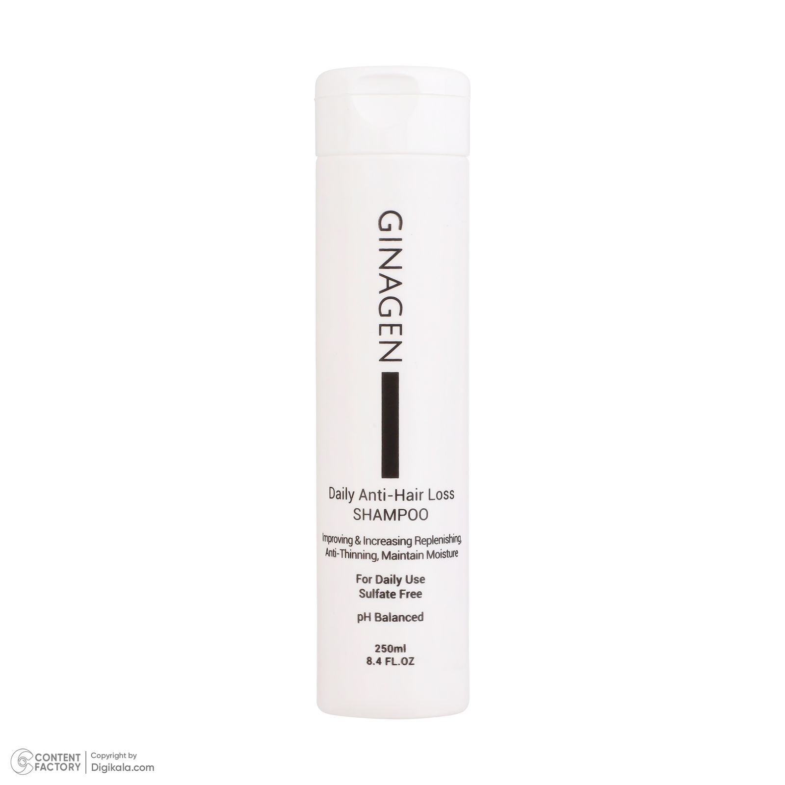شامپو فری سولفات ضد ریزش مو ژیناژن مدل روزانه مناسب انواع مو حجم 250 میلی لیتر - - 3