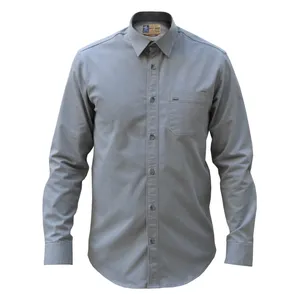 پیراهن آستین بلند مردانه پایتی جامه مدل کتان کش کد 9116051