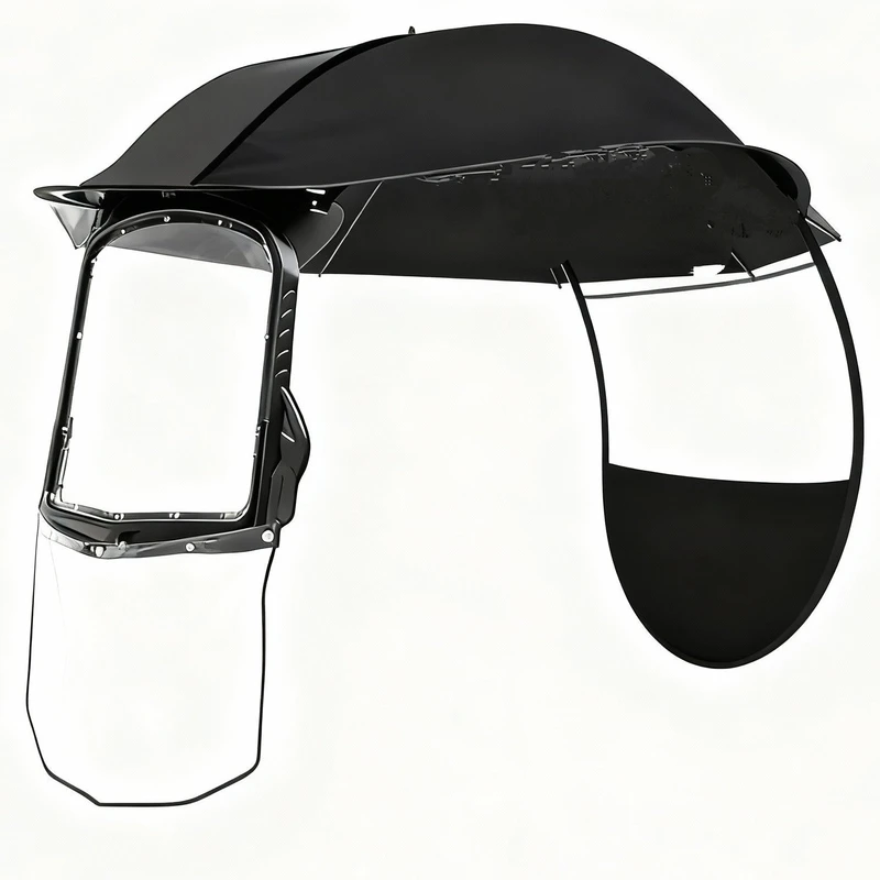 سایبان شفاف موتور سیکلت مدل Sunshine-B جنس پلی‌استر و PVC