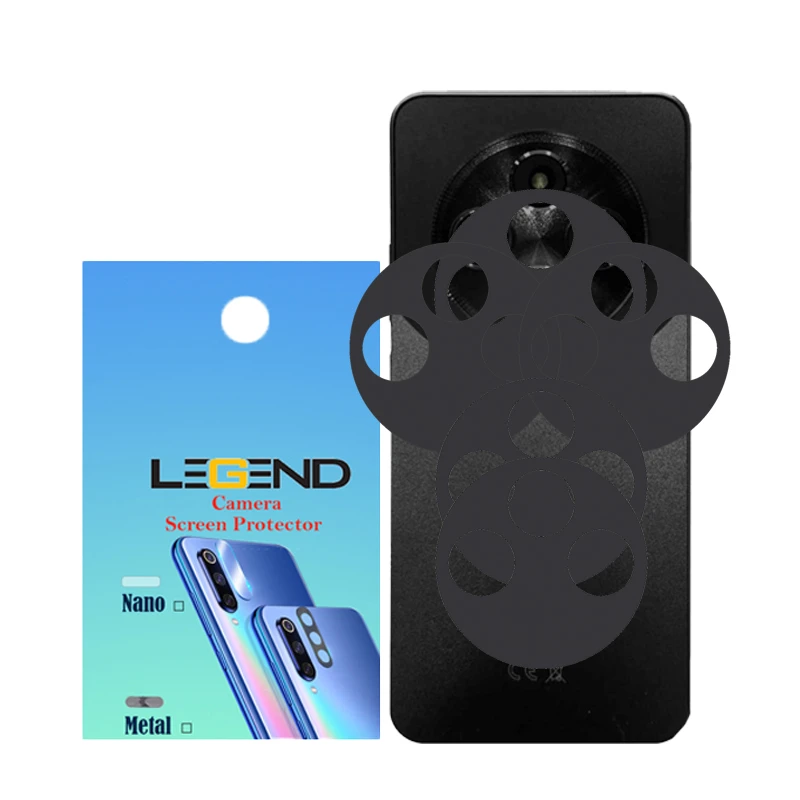 محافظ لنز دوربین لجند مدل قابدار مناسب برای گوشی موبایل شیائومی Poco C75 بسته 5 عددی