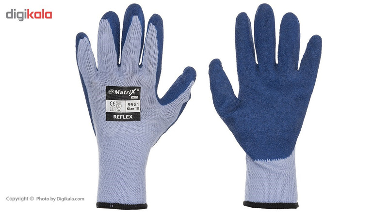 دستکش ایمنی ماتریکس مدل 9921 بسته 60 جفتی