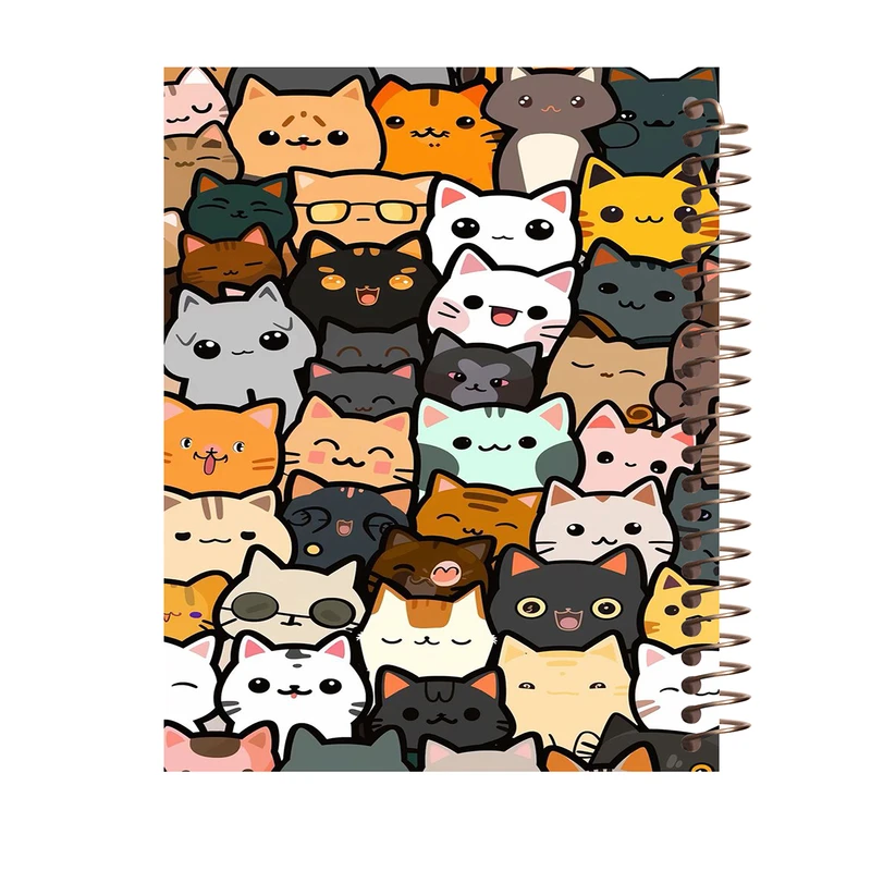 دفتر شکرگزاری 60 برگ طرح گربه کد T135