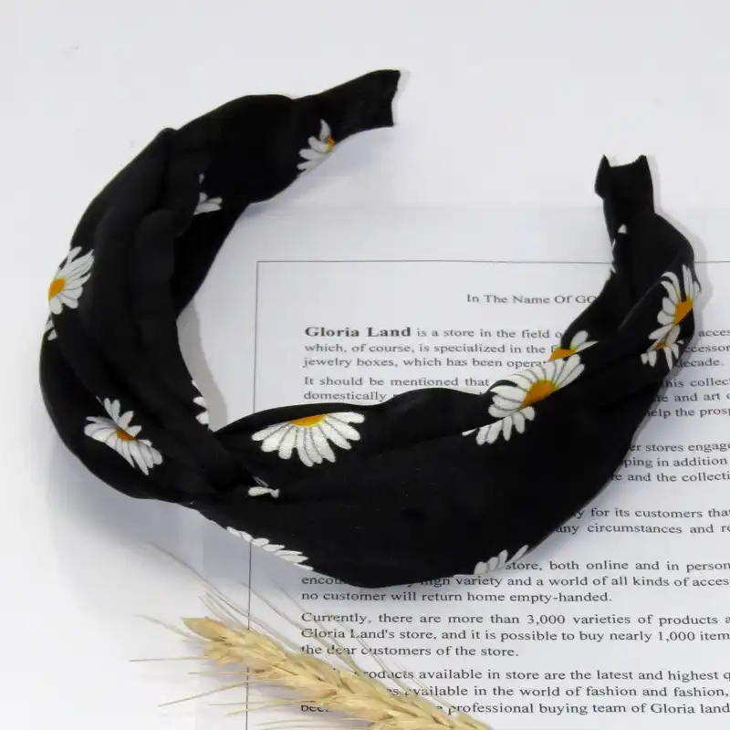 تل مو زنانه مدل گل بابونه کد 442