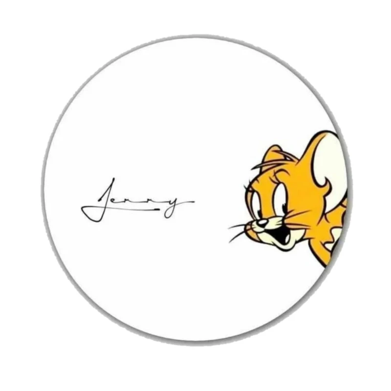 استیکر پارچه و لباس پاد آفرین مدل کارتونی تام و جری موش و گربه بامزه جذاب کد 1547