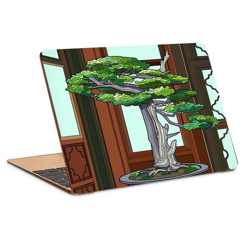 استیکر لپ تاپ طرح درخت مینیانوری مدل P-198- مناسب برای لپ تاپ 15.6 اینچ