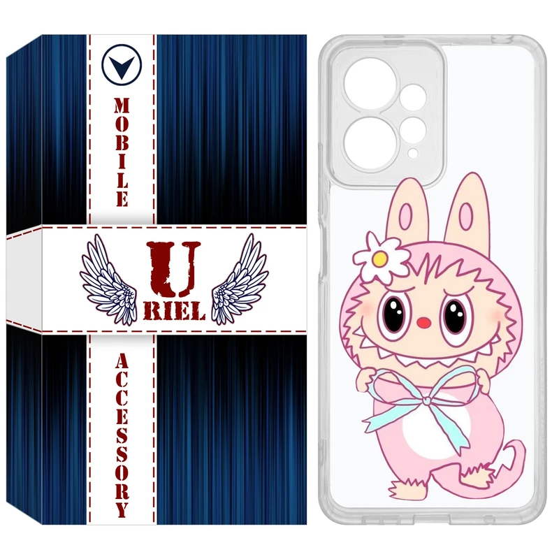 کاور یوریل مدل Clear کد 146 طرح لبوبو Labubu مناسب برای گوشی موبایل شیائومی Redmi Note 12 4G