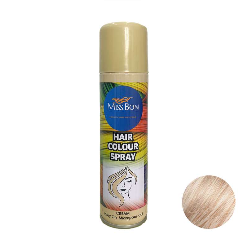 اسپری رنگ مو میسبون مدل CR حجم 150 میلی لیتر رنگ کرم