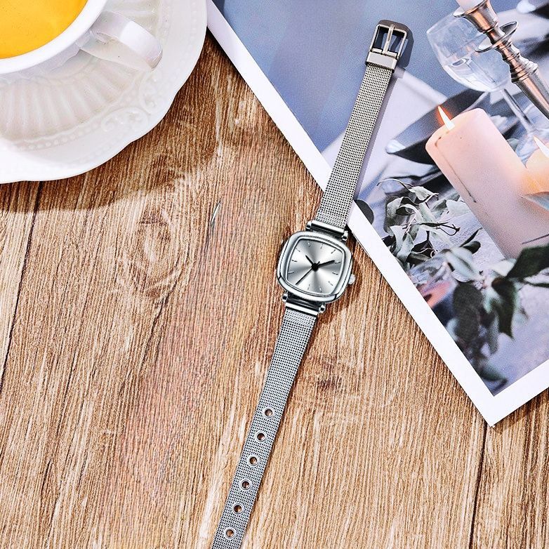 ساعت مچی عقربه ای زنانه کوارتز مدل حصیری مینیمال 01 -  - 6