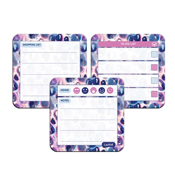 تخته وایت برد لاژید مدل برنامه ریزی سایز 9X9 سانتی متر مجموعه 3 عددی