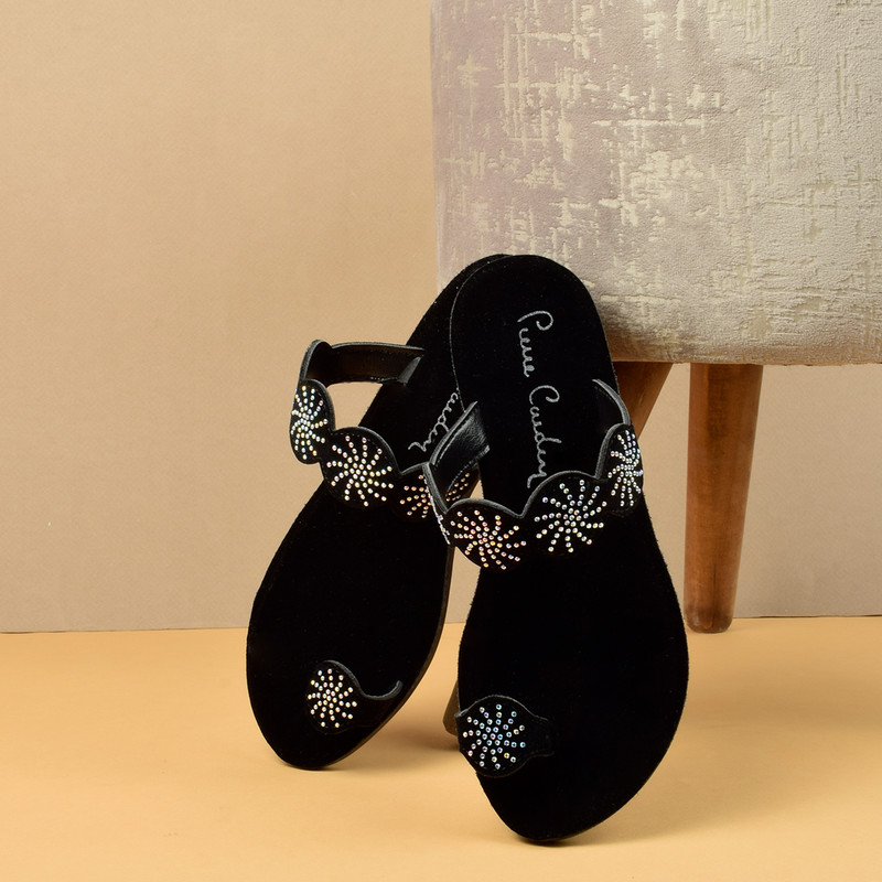 دمپایی لاانگشتی زنانه مدل نگینی BK.4059