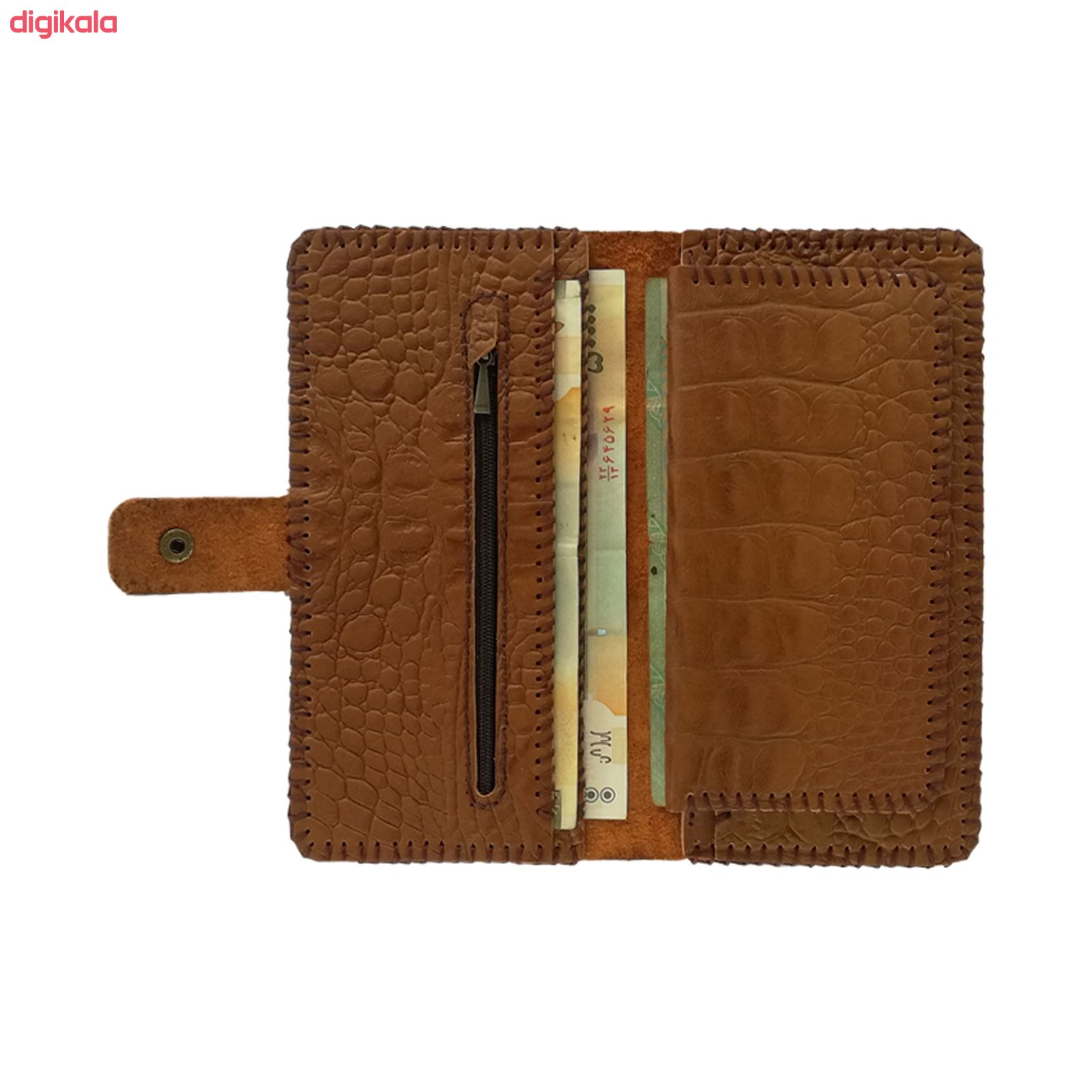 کیف پول چرمی آردین فرسام مدل Croco کد AF-3 main 1 4