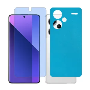 Glass Together model anti blue Screen Protector Suitable for Xiaomi Redmi Note 13 Pro Plus Mobile Phone with Back cover sticker