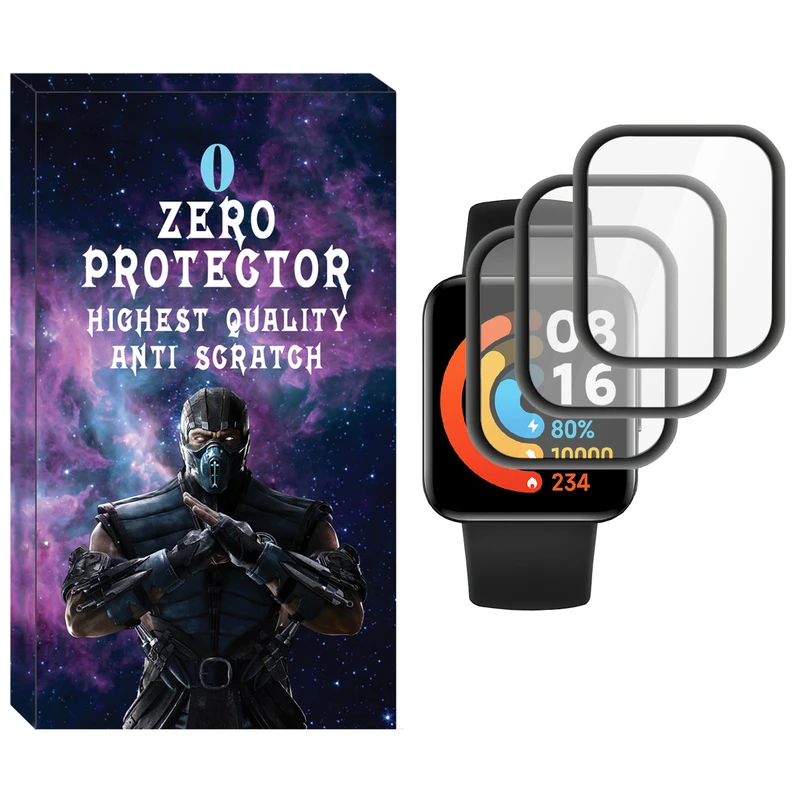 محافظ صفحه نمایش نانو زیرو مدل NZO مناسب برای ساعت هوشمند شیائومی Redmi Watch 2 بسته سه عددی