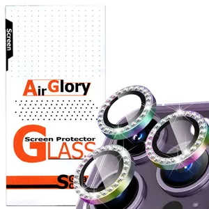 محافظ لنز دوربین ایرگلوری مدل نگین 1 مناسب برای گوشی موبایل اپل Iphone 11 Pro / 11 Pro Max / 12 Pro