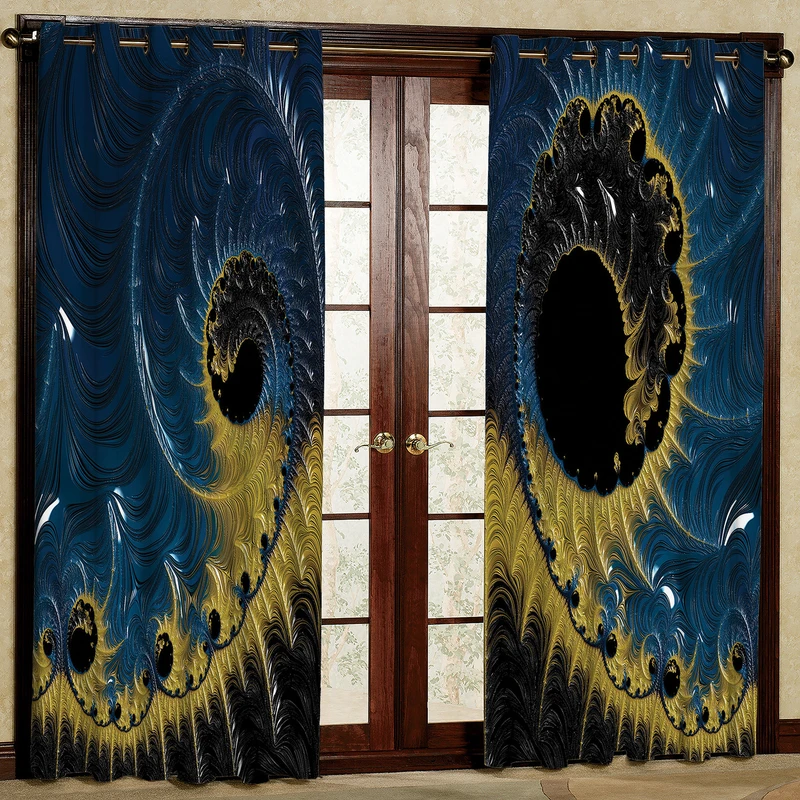 پرده مدل حلزونی کد 2148a سایز 200x140 سانتی متر