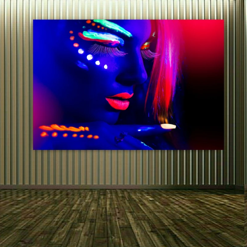 تابلو بوم طرح مخمل مدل آرایشگاه زنانه کد AR30529