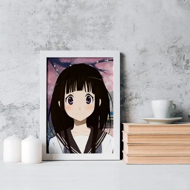 تابلو خندالو مدل چیتاندا انیمه هیوکا Hyouka کد 17086