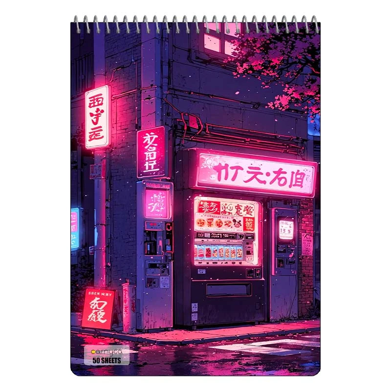 دفتر نقاشی 50 برگ سیمی کارنیکا طرح پوستر ژاپنی Japan poster کد 45275