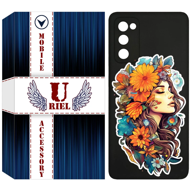 کاور یوریل قاب مدل KSH کد 52 طرح دختر مناسب برای گوشی موبایل سامسونگ Galaxy S20 FE