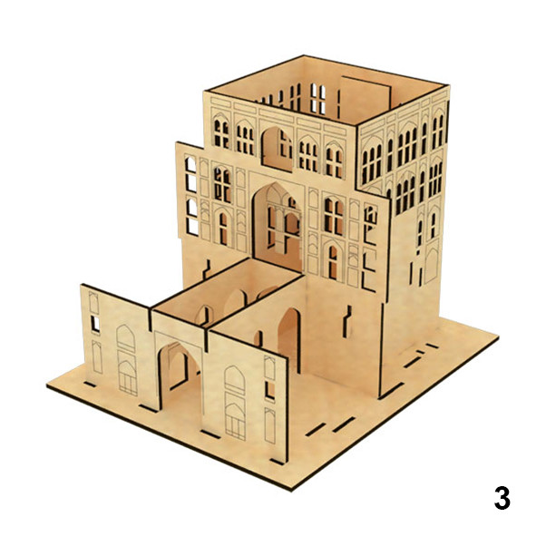 ساختنی مدل ماکت چوبی عمارت عالی قاپو نقش جهان اصفهان کد M100