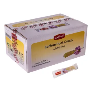 نبات نی دار زعفرانی مصطفوی -18 گرم بسته 100 عددی