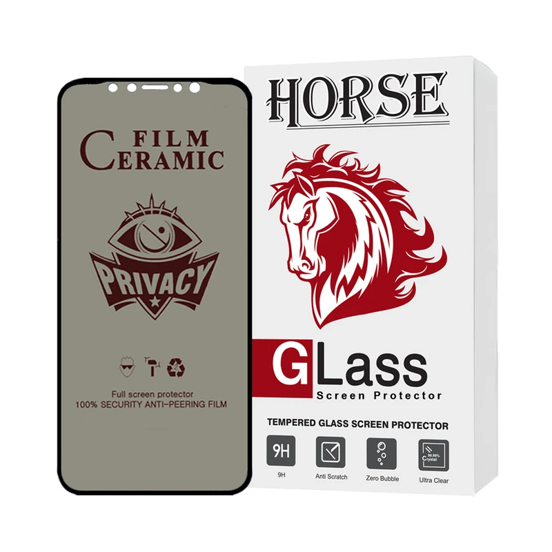  محافظ صفحه نمایش سرامیکی حریم شخصی هورس مدل SLPRICRHO مناسب برای گوشی موبایل اپل iPhone 11 / iPhone XR