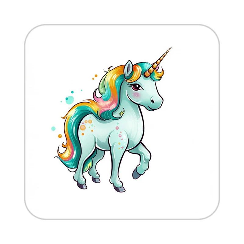 زیر لیوانی کاکتی طرح اسب تک شاخ و یونیکورن مدل mp29682