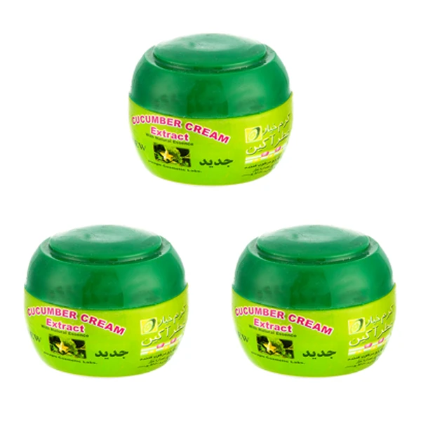 کرم نرم کننده عطرآگین مدل خیار حجم 150 میلی لیتر مجموعه 3 عددی