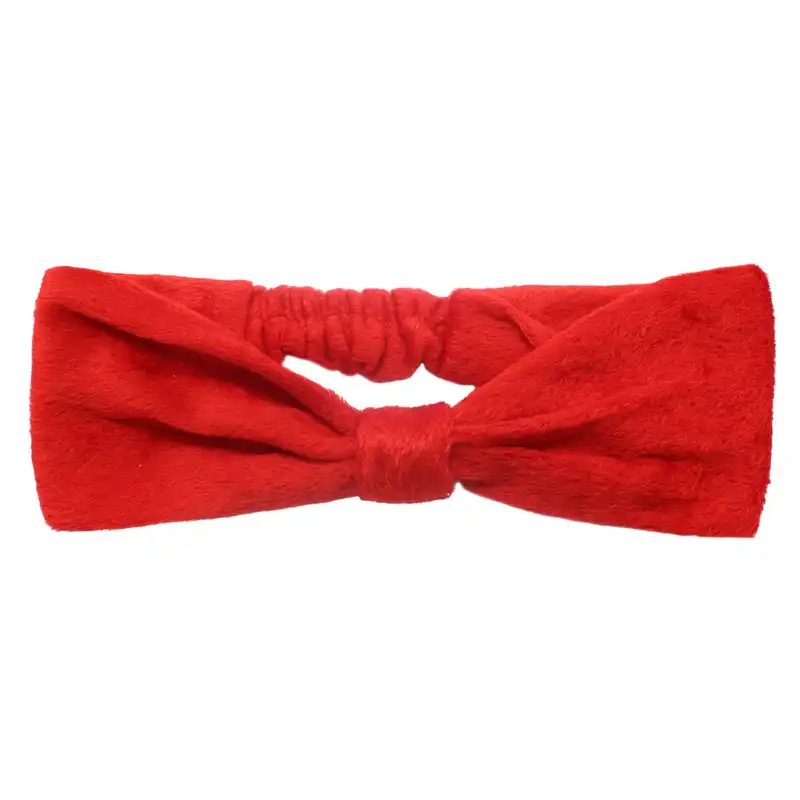 هدبند زنانه پاپیون مدل مخمل پشت کش