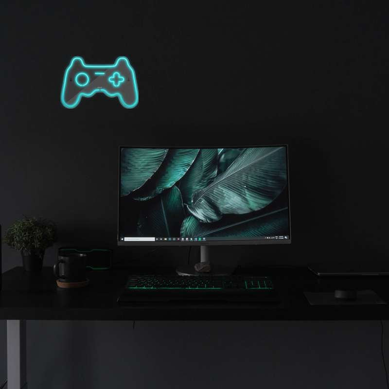 چراغ دیواری نئون دیزاین طرح Game-Controller