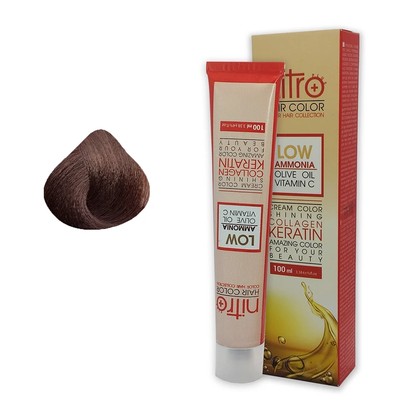 رنگ مو نیترو پلاس شماره 5 حجم 100 میلی‌لیتر رنگ قهوه‌ای روشن