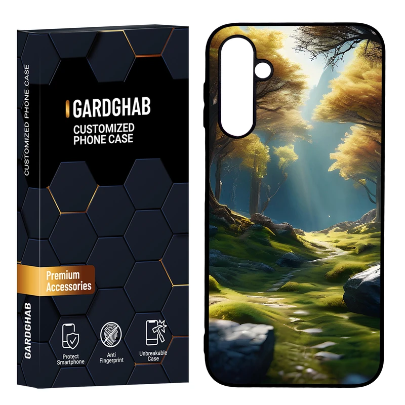   کاور گارد قاب مدل پشت گلس هنری مناسب برای گوشی موبایل سامسونگ Galaxy A24