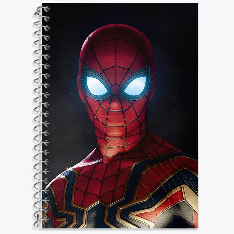 دفتر زبان 50 برگ خندالو مدل سه خط طرح مرد عنکبوتی (Spider Man) کد F5292