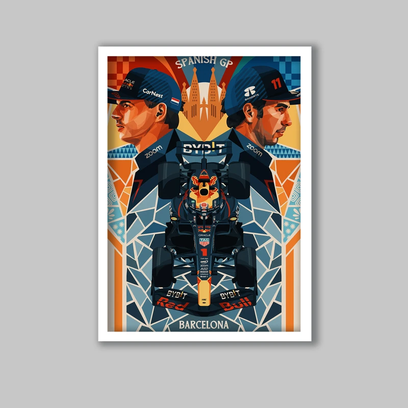 تابلو لیلیان طرح فرمول یک ردبول 2023 کد LA-G10321 