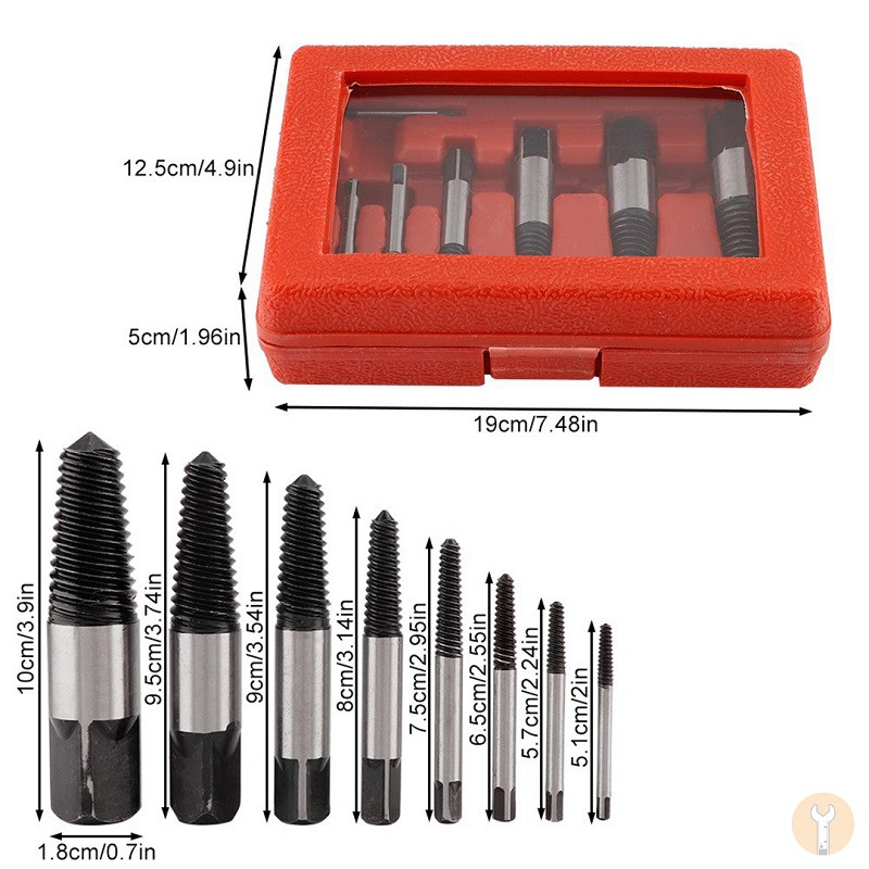 قلاویز چپ گرد مدل MPT-08 مجموعه 8 عددی