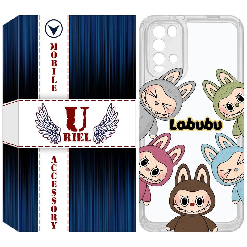 کاور یوریل مدل Clear کد 102 طرح لبوبو Labubu مناسب برای گوشی موبایل شیائومی Redmi 9T / Poco M3
