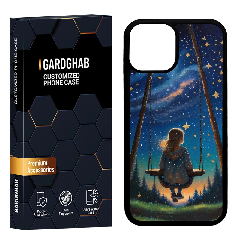 کاور گارد قاب مدل دور ژله ای دخترانه مناسب برای گوشی موبایل اپل iPhone 13 Mini