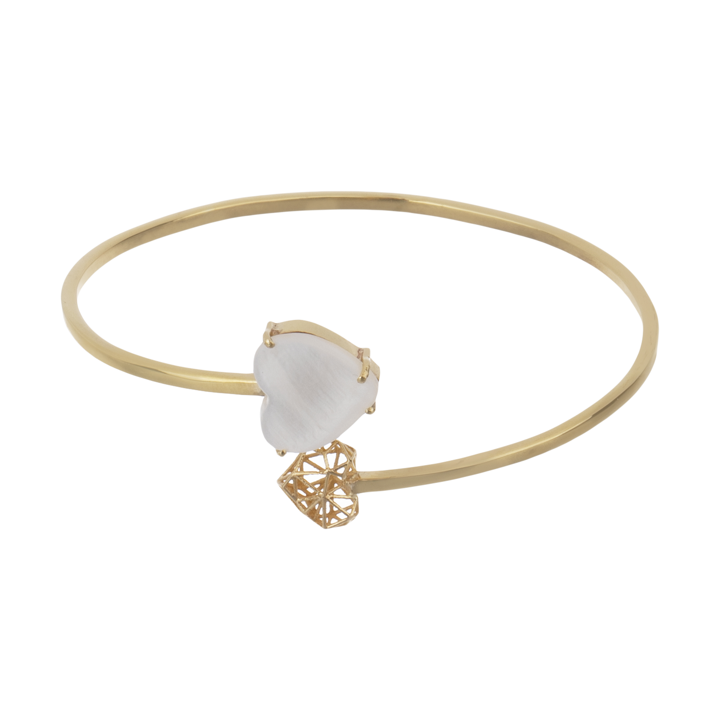 دستبند طلا 18 عیار زنانه قیراط مدل GH03