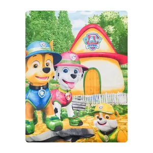 ملحفه میکرو آدنو مدل سگ های نگهبان کد CH26 یک نفره سایز 140x240 سانتی‌متر