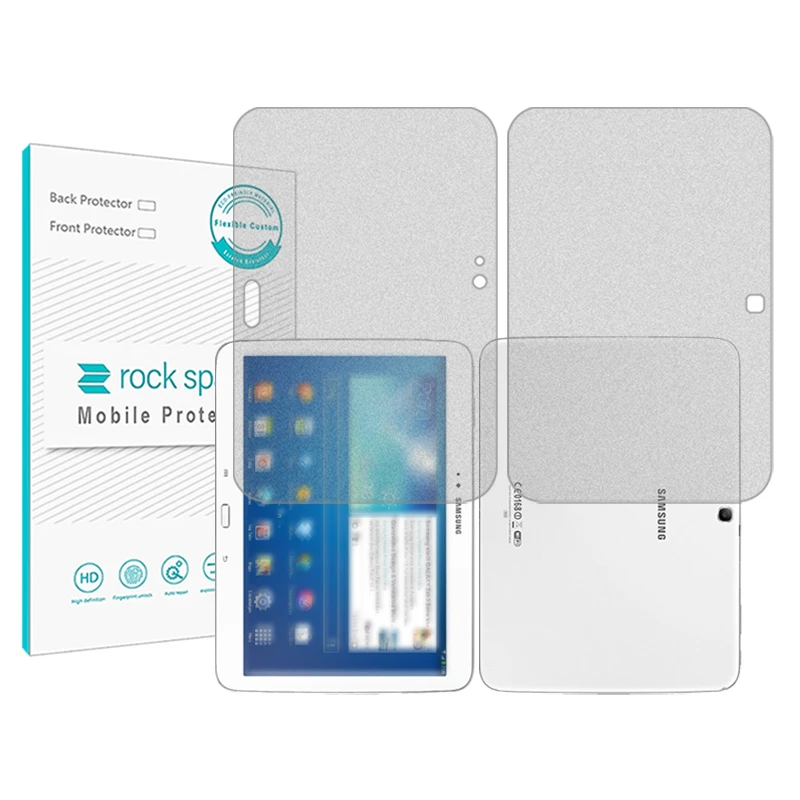 محافظ صفحه نمایش مات راک اسپیس مدل HyMTT مناسب برای تبلت سامسونگ Galaxy Tab 3 10.1 P5210 به همراه محافظ پشت تبلت