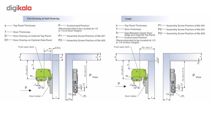 لولا آلفا مدل تماسی روکار بسته 100 عددی