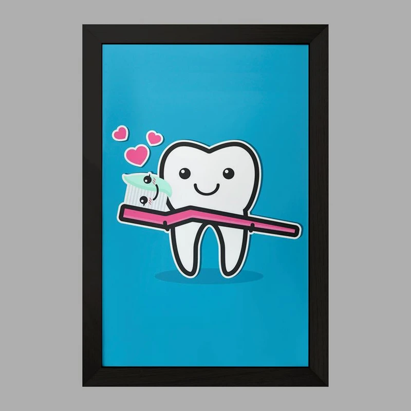 تابلو خندالو مدل دندان و دندانپزشکی کودکانه کد 27747