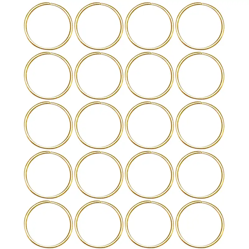 حلقه تزیینی مو زنانه مدل ساده مجموعه 20 عددی