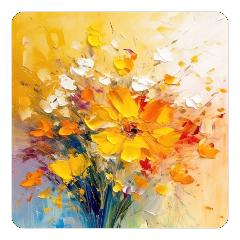 مگنت کاکتی طرح نقاشی رنگ روغن مدل mp73462