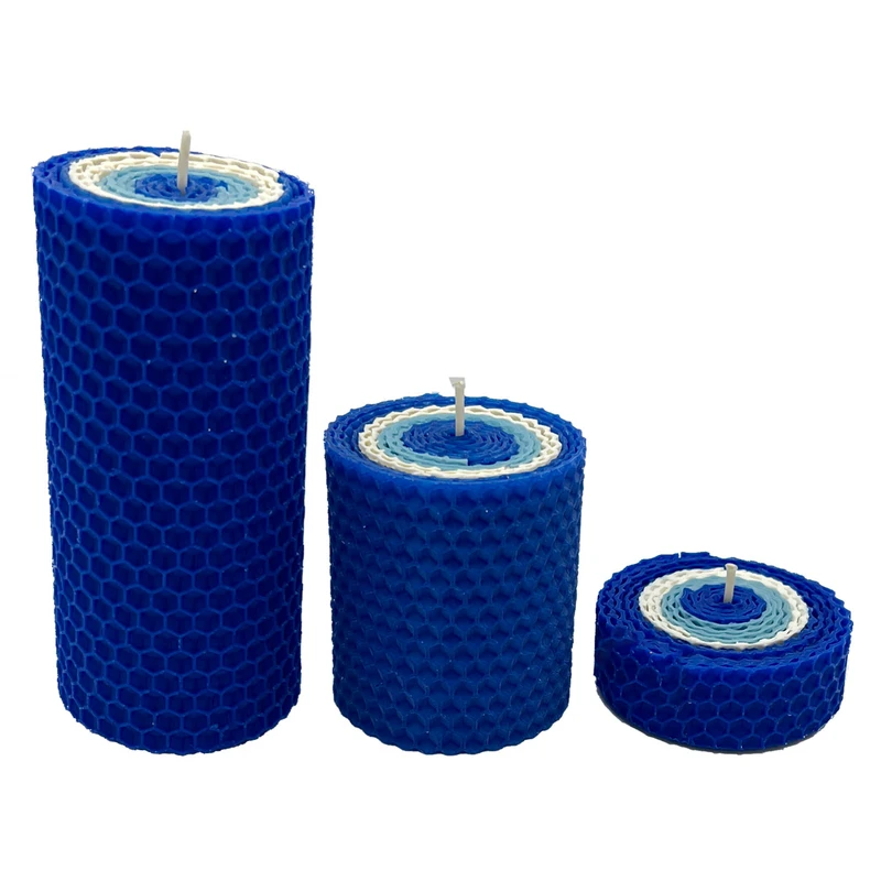 شمع بیزوکس طرح چشم ونظر مجموعه 3 عددی