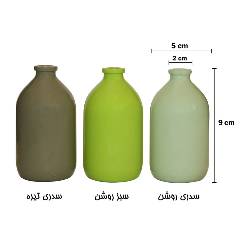 گلدان دکوری کد 03 بسته 3 عددی