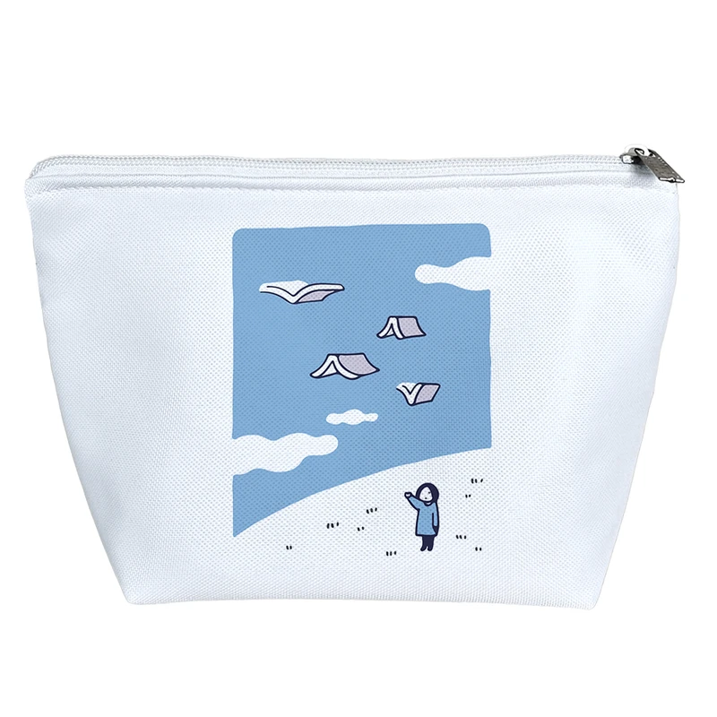 کیف لوازم آرایش دخترانه خندالو مدل پرواز کتاب ها کد 9311