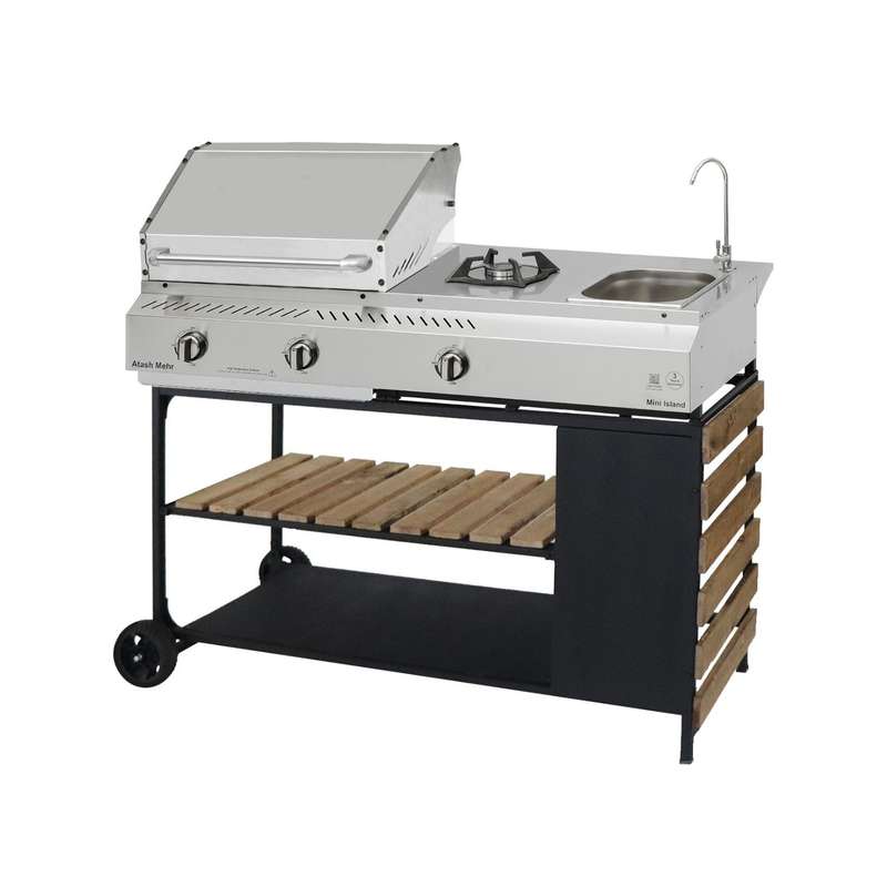 باربیکیو آتش‌ مهر مدل مینی آیلند پلاس 102